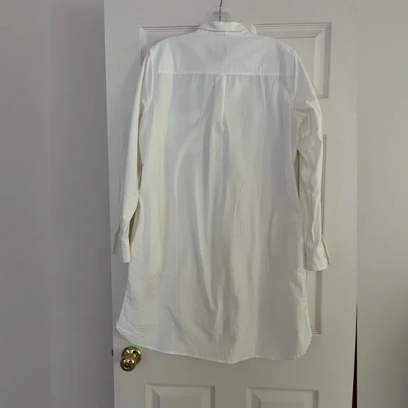 98% Cotton Gap Oxford White Shirt Dress - Picture 4 of 10